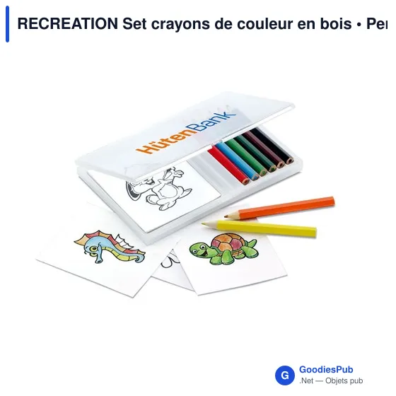 RECREATION Set crayons de couleur en bois - Image 3