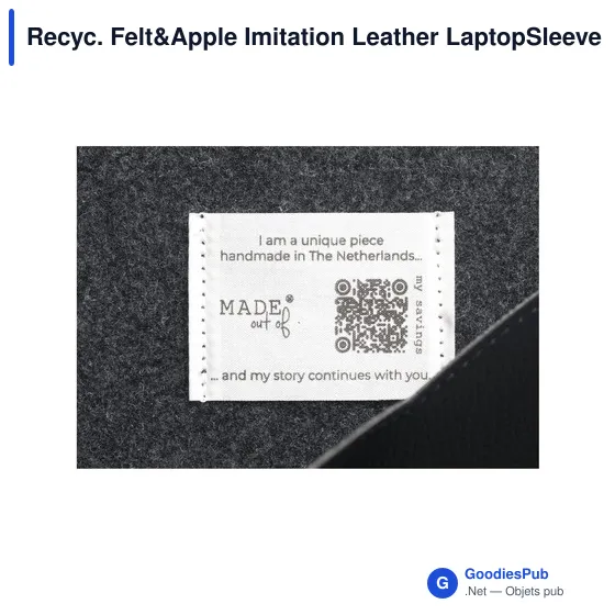 Housse pour ordinateur portable personnalisable avec logo - Recyc. Felt&Apple - Image 4