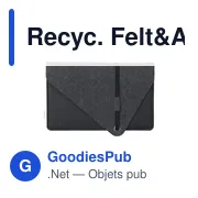 Housse pour ordinateur portable personnalisable avec logo - Recyc. Felt&Apple - Miniature 5