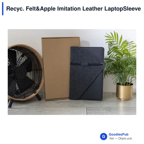 Housse pour ordinateur portable personnalisable avec logo - Recyc. Felt&Apple - Image 6