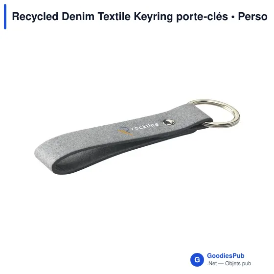 Porte-clés en textile recyclé personnalisable avec logo - MADE out of - Image 6