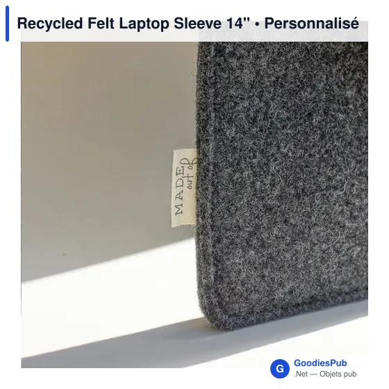 Recycled Felt Laptop Sleeve 14" - Image 13