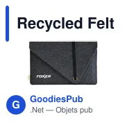 Recycled Felt Laptop Sleeve 14" - Miniature 15
