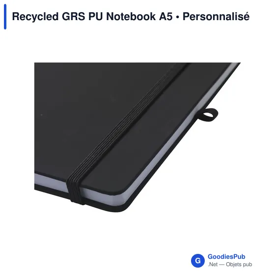 Carnet A5 personnalisable en PU recyclé avec logo - Image 12