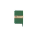 Variante vert - Carnet A5 personnalisable en PU recyclé avec logo