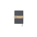 Variante gris - Carnet A5 personnalisable en PU recyclé avec logo