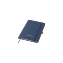 Variante bleu marine - Carnet A5 personnalisable en PU recyclé avec logo