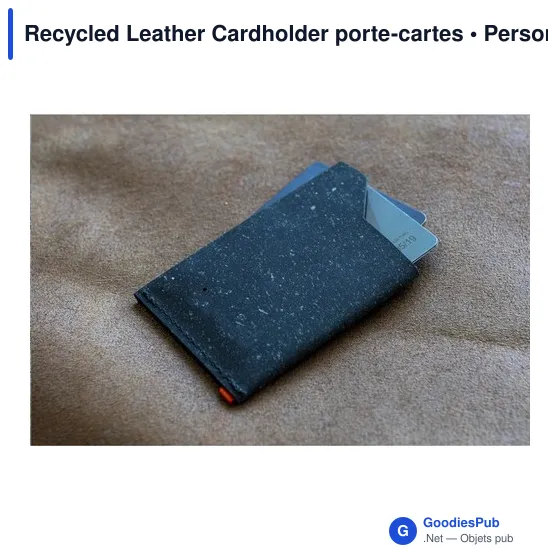 Porte-cartes en cuir recyclé personnalisable avec logo - MADE out of - Image 11