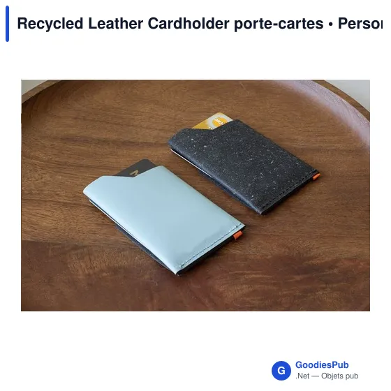 Porte-cartes en cuir recyclé personnalisable avec logo - MADE out of - Image 12