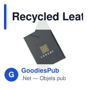 Porte-cartes en cuir recyclé personnalisable avec logo - MADE out of - Miniature 3