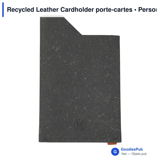 Porte-cartes en cuir recyclé personnalisable avec logo - MADE out of - Image 8