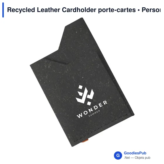 Porte-cartes en cuir recyclé personnalisable avec logo - MADE out of - Image 10
