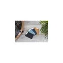 Variante bleu foncé - Porte-cartes en cuir recyclé personnalisable avec logo - MADE out of