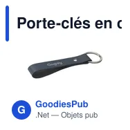 Porte-clés en cuir recyclé personnalisable avec logo - MADE out of - Miniature 9
