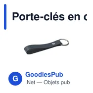 Porte-clés en cuir recyclé personnalisable avec logo - MADE out of - Miniature 10