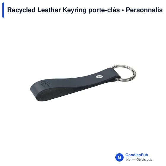 Porte-clés en cuir recyclé personnalisable avec logo - MADE out of - Image 10