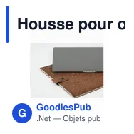 Housse pour ordinateur portable personnalisable en cuir recyclé - MADE outavec logo - Miniature 12