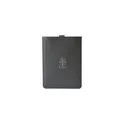 Variante noir - Housse pour ordinateur portable personnalisable en cuir recyclé - MADE outavec logo