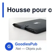 Housse pour ordinateur portable 16" personnalisable en cuir recycléavec logo - Miniature 12
