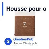 Housse pour ordinateur portable 16" personnalisable en cuir recycléavec logo - Miniature 5