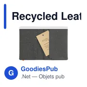 Étui à passeport personnalisable en cuir recyclé avec logo - MADE out of - Miniature 3