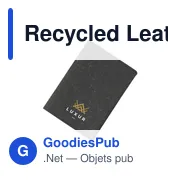 Étui à passeport personnalisable en cuir recyclé avec logo - MADE out of - Miniature 4