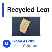 Étui à passeport personnalisable en cuir recyclé avec logo - MADE out of - Miniature 8