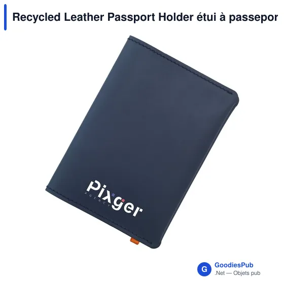 Étui à passeport personnalisable en cuir recyclé avec logo - MADE out of - Image 9
