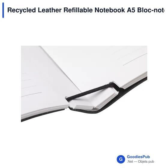 Carnet A5 personnalisable en cuir recyclé avec logo - MADE out of - Image 12