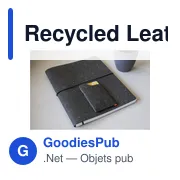 Carnet A5 personnalisable en cuir recyclé avec logo - MADE out of - Miniature 6