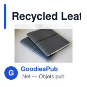 Carnet A5 personnalisable en cuir recyclé avec logo - MADE out of - Miniature 7
