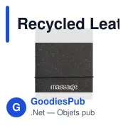 Carnet A5 personnalisable en cuir recyclé avec logo - MADE out of - Miniature 8