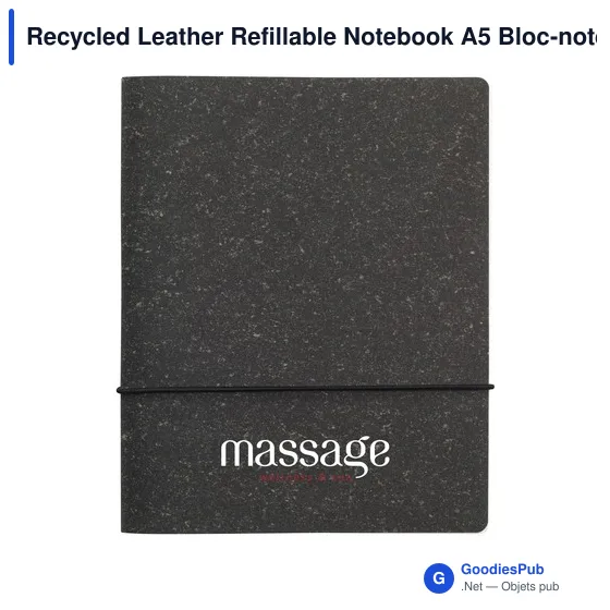 Carnet A5 personnalisable en cuir recyclé avec logo - MADE out of - Image 8
