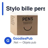 Stylo bille personnalisable en papier recyclé avec logo - Miniature 3