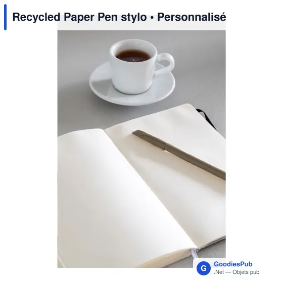 Stylo bille personnalisable en papier recyclé avec logo - Image 6
