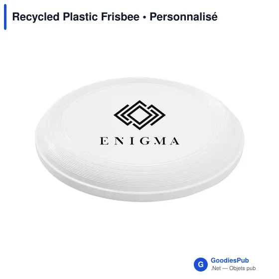 Frisbee personnalisable en plastique recyclé avec logo - Image 3