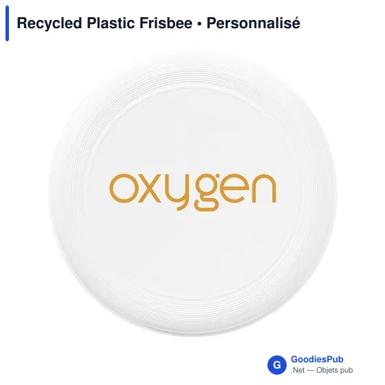 Frisbee personnalisable en plastique recyclé avec logo - Image 4