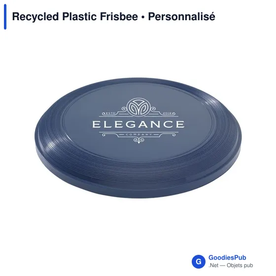 Frisbee personnalisable en plastique recyclé avec logo - Image 5