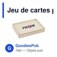 Jeu de cartes personnalisable en papier recyclé avec logo - Miniature 2
