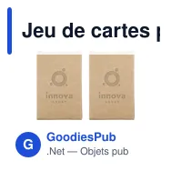 Jeu de cartes personnalisable en papier recyclé avec logo - Miniature 3