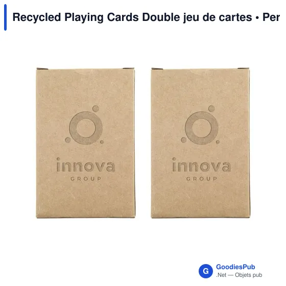 Jeu de cartes personnalisable en papier recyclé avec logo - Image 3