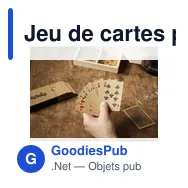 Jeu de cartes personnalisable en papier recyclé avec logo - Miniature 4