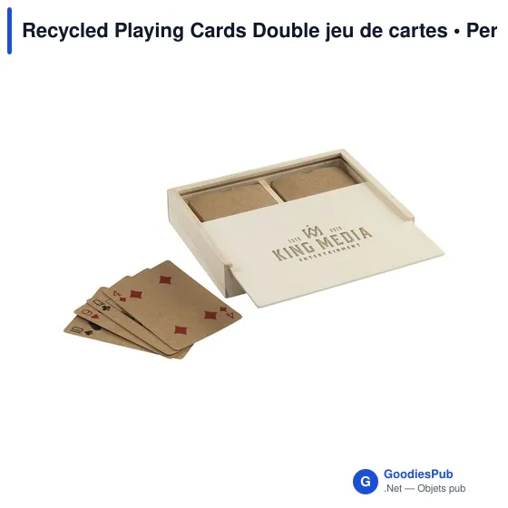 Jeu de cartes personnalisable en papier recyclé avec logo - Image 6