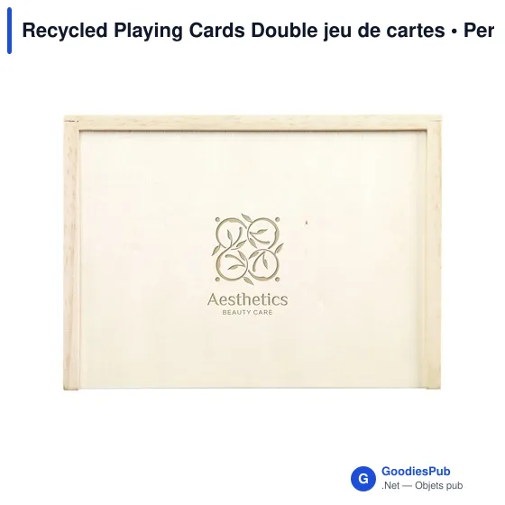 Jeu de cartes personnalisable en papier recyclé avec logo - Image 7