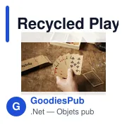Jeu de cartes personnalisable en papier recyclé avec logo - Miniature 3
