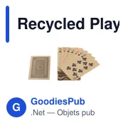 Jeu de cartes personnalisable en papier recyclé avec logo - Miniature 5