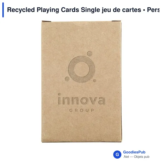 Jeu de cartes personnalisable en papier recyclé avec logo - Image 6