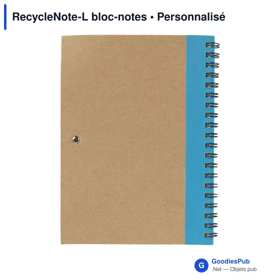Bloc-notes personnalisable RecycleNote-L avec logo - Image 12