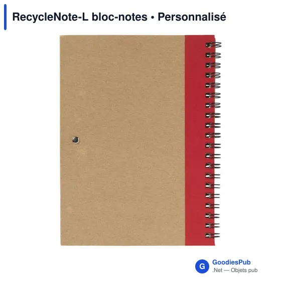 Bloc-notes personnalisable RecycleNote-L avec logo - Image 6