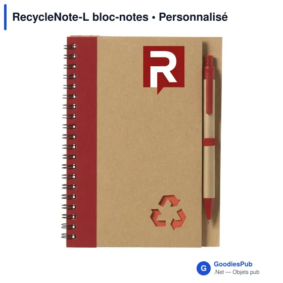 Bloc-notes personnalisable RecycleNote-L avec logo - Image 7
